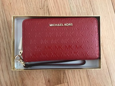 Michael Kors Giftables Jet Set Large Flat MF PHN Case Wallet