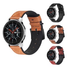 Genuine Leather Wrist Band Strap For Samsung Galaxy Watch 3 Gear S3 45/46mm 22mm