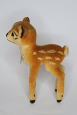 Altes Steiff Tier Steifftier Bambi Reh Walt Disney Rehkitz Kitz 15cm mit Schild