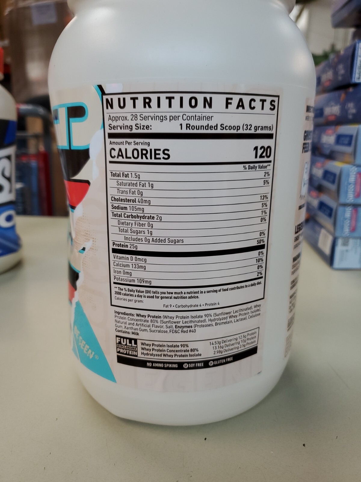 Ghost Whey Protein Powder, Fruity Cereal Milk 2lb Read and See Pics