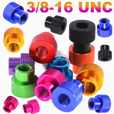 3/8-16 UNC Colourful Knurled Thumb Nut Aluminum Alloy Hand Thread Nuts Fasteners
