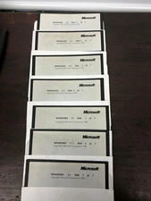 Microsoft Windows 3.1 Operating System 5.25" - Set of 7 Floppy Disk