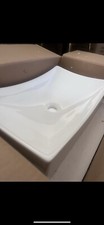 Novatto Modern White Porcelain Vessel Sink, No Overflow White
