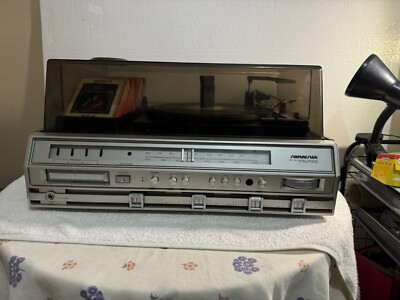Soundesign AM/FM Stereo Receiver Record Player 8 Track storage & Player ...