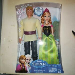 Mattel Original 2013 Disney Frozen Anna and Kristoff Dolls Age 3 Years for sale online