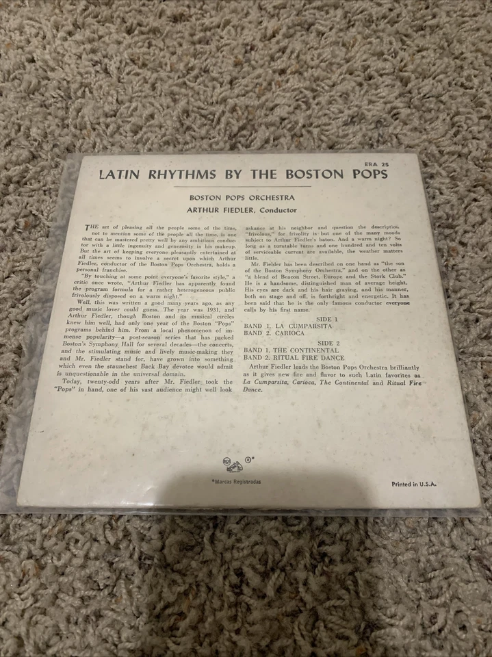 Andy Warhol art cover Latin Rhythms By The Boston Pops Arthur Fiedler - Image 2 of 2