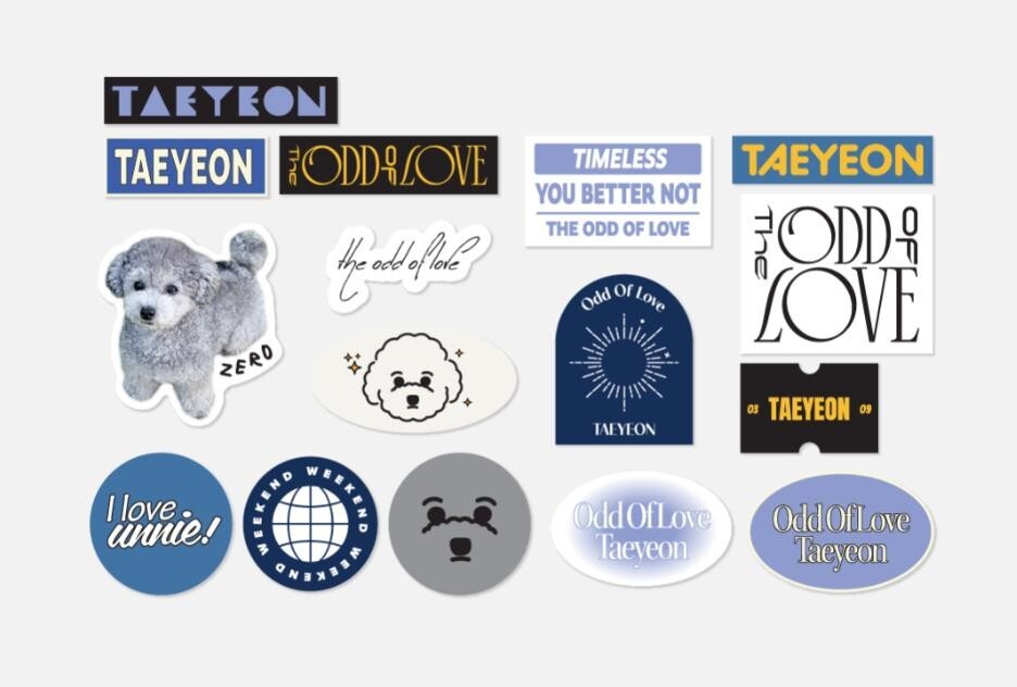 TAEYEON CONCERT The ODD Of LOVE OFFICIAL MD GOODS STICKER