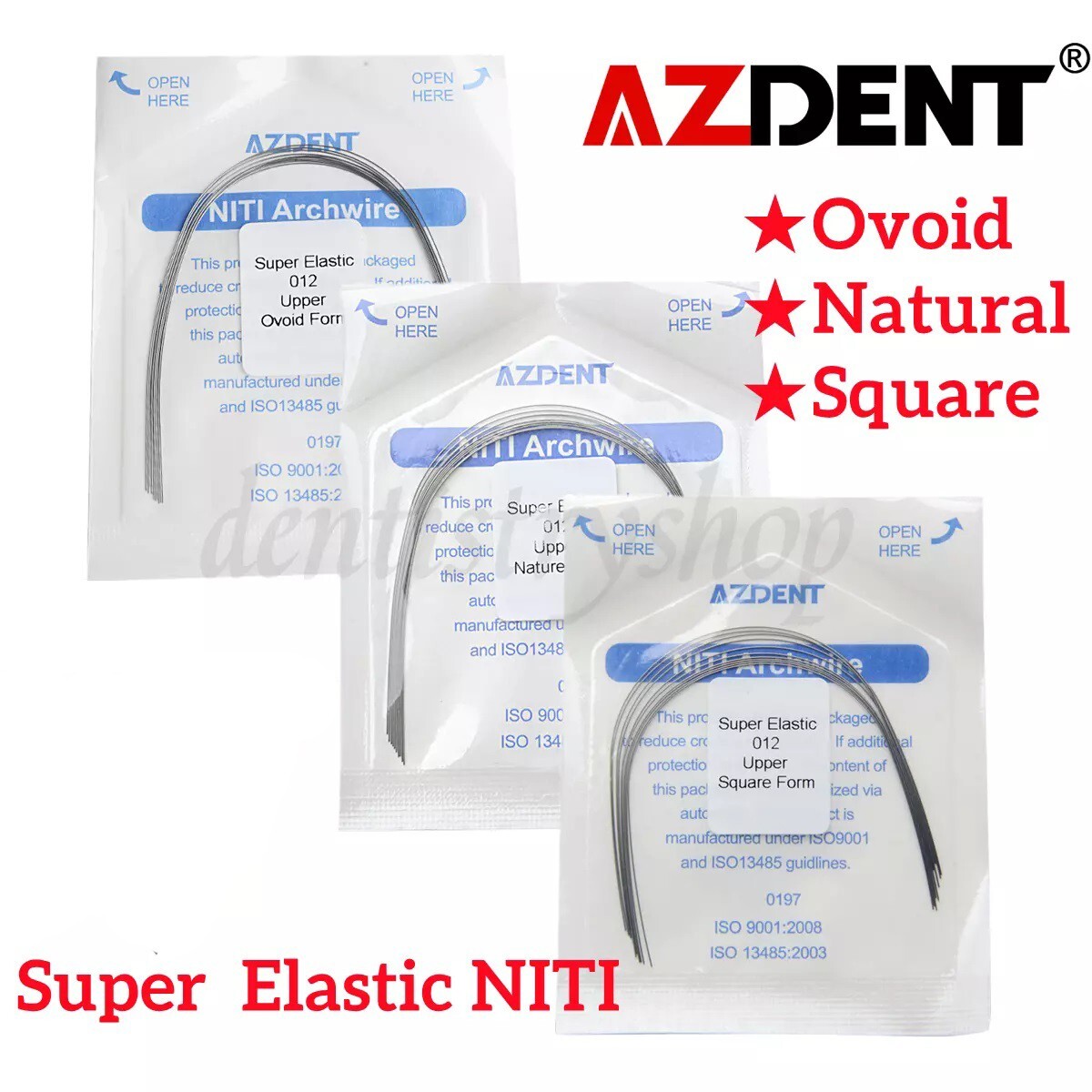 Orthodontics USA 100X Dental Orthodontic Super Elastic Niti Round Arch ...
