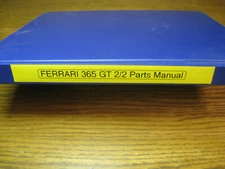 Auto Repair Manual Ferrari 365 GT 2+2 Spare Parts Cat. From Car # 12811 '69-'70