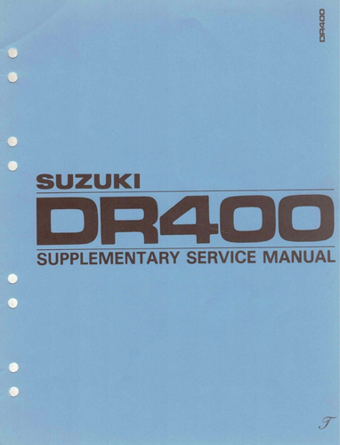 NOS Genuine Suzuki Dealer Service/Repair Manuals (3) SP400 DR400 GN400 1980 - Bild 2 von 3