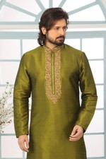 Indian Mens Designer Wedding Bollywood Party Wear Embroidered Kurta Payjama