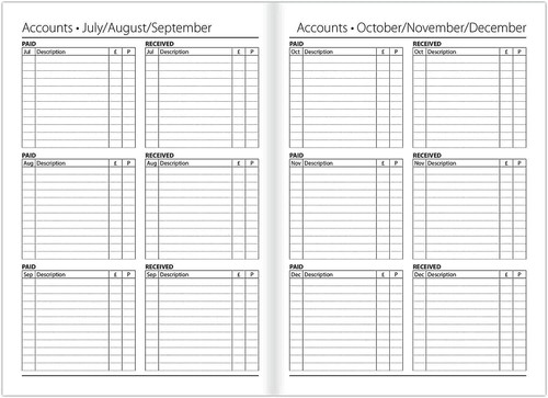 2025 A4 Diary Week to View Desk Diary Hard Backed Diary - Picture 17 of 40