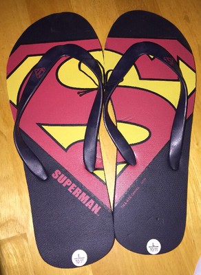 New! Men's SUPERMAN Flipflop10/11 Tm&dc Comics Concept One Accessories