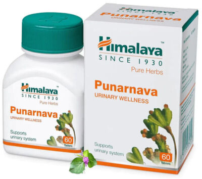Himalaya Punarnava 60 Tablets Urinary Wellness | Exp.2025 | Free Shipping |