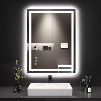 LED Bathroom Mirror with Lights, Anti-Fog, Dimmable, Backlit Vanity Wall Miror
