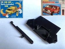 Servo mount & tie rod for vintage Sears Sun Ray and Dynatron Glass House RC van