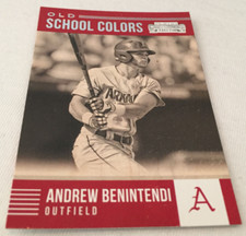 2015 Panini Contenders Andrew Benintendi Arkansas Razorbacks Old School Colors