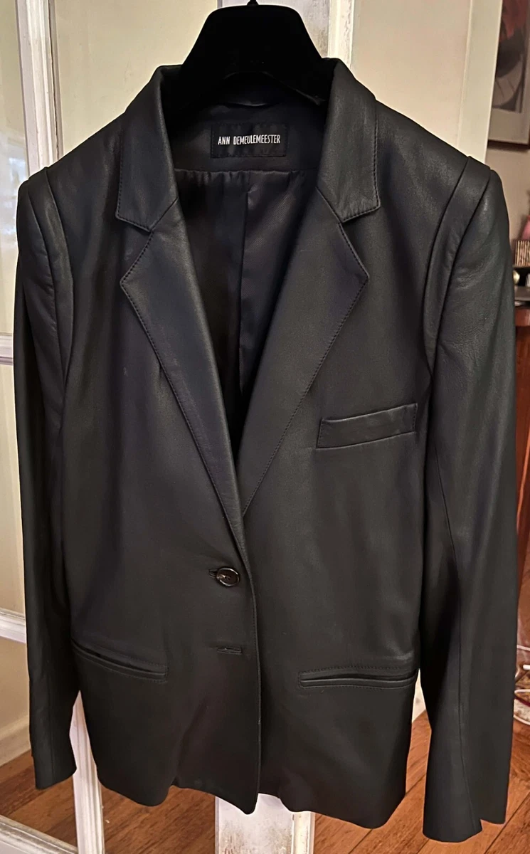 Ann Demeulemeester Coats, Jackets & Vests Leather Outer Shell for