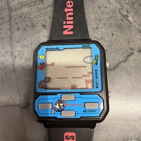 Vintage Super Mario Bros. 3 Nintendo NES Nelsonic Game Watch Wristwatch 1990