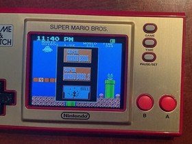 Nintendo Game & Watch Super Mario Bros. Handheld Console Complete in Box