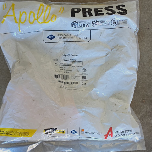 Bundle of 13 Apollo Press 2" 90° Copper Elbow PLUS 1 FREE