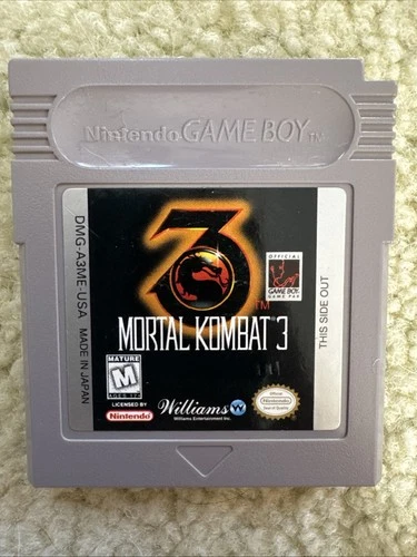 Mortal Kombat 3 (Nintendo Game Boy, 1995) Game Cartridge - Tested & Working