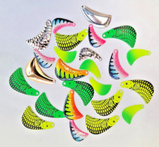 25  Tomahawk Spinner Blades Size #4, #5 Assorted Walleye Kokanee Trout Free Ship