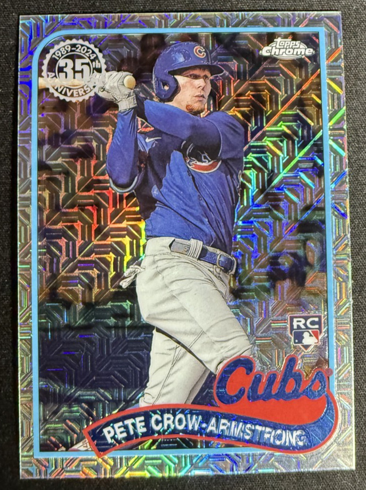 2024 Topps Series 2 - 1989 Topps Chrome Silver Pack Mojo Pete Crow-Armstrong RC