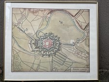 Stadtplan Saarlouis Reproduktion von 1680 Aufl.  3/200 aus 1988