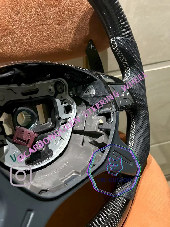 Mercedes Benz G550/W166 /X166/ GL550/GL450 G Class CARBON FIBER STEERING WHEEL - Image 2 of 4