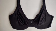 Lilyette Bali 36D BLACK BRAPlunge Into Comfort Keyhole Minimizer Non Padded 0904
