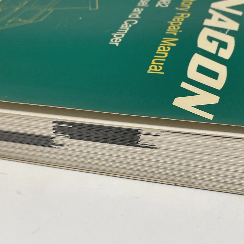 Manual oficial de reparación de fábrica Vanagon 1980-1982, diésel y cámper Foto 4 de 4