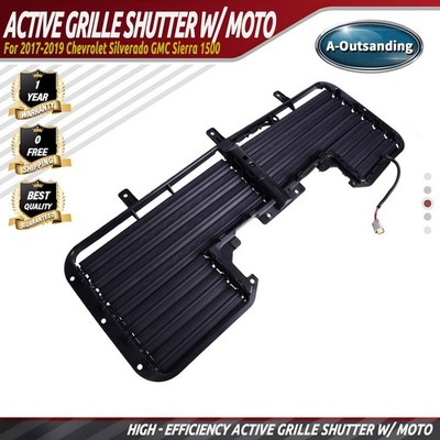 Active Grille Shutter Assembly w/ Motor For Chevy Silverado 1500 GMC Sierra 1500