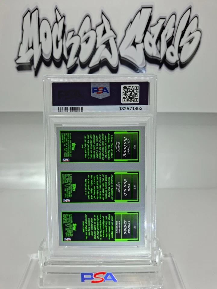 2003 Topps "novato" Matrix Lebron James/K. Hinrich/Carmelo Anthony casi nuevo-como nuevo 8 Foto 2 de 2