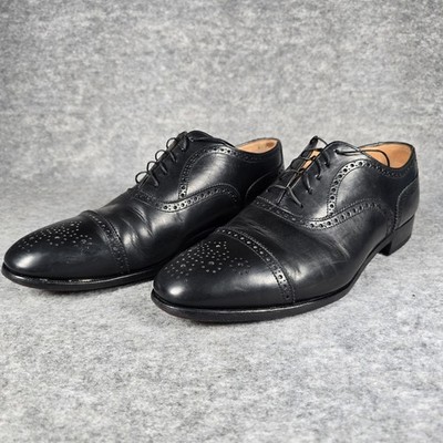 Peal & Co Brooks Brothers Cap Toe Oxford Black Shoes Men's US 12 D Made England