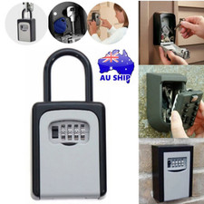Combination Key Safe Box Waterproof Outdoor Lock Security Wall Mounted