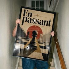 Listing image for En Passant Chess Wall Art - Unique Poster - Archival Matte Print