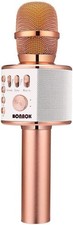 BONAOK Wireless Bluetooth Karaoke Microphone,3-in-1 Portable Handheld Karaoke Mi