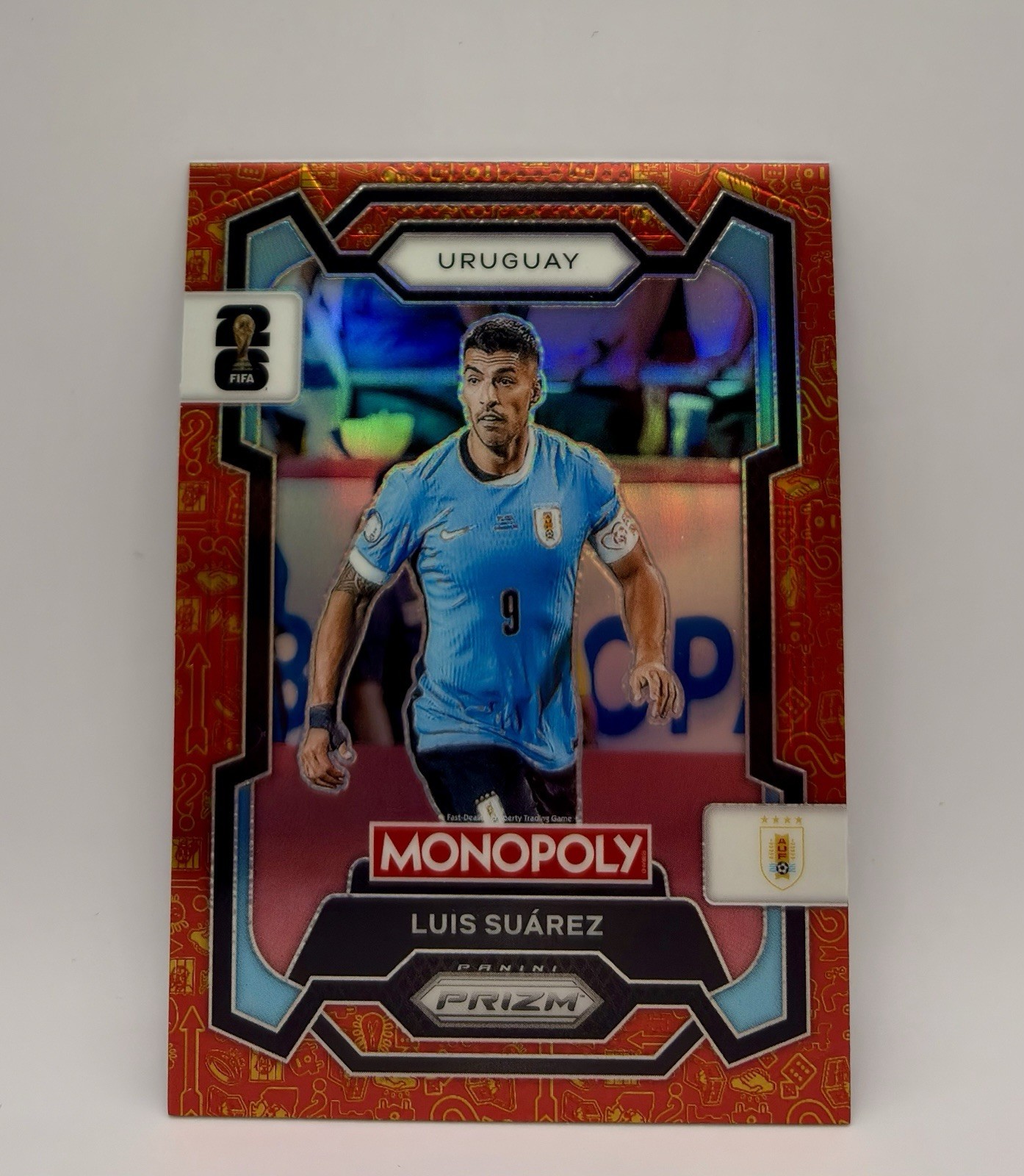 Luis Suarez 2026 Panini Monopoly Prizm FIFA World Cup #67 Red Prizm Uruguay