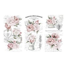 Rub on Transfers for Crafts and Furniture 6 inches by 12 inches, multi-color