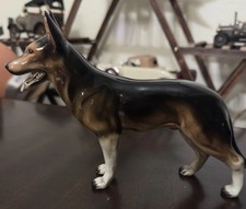 Vintage Porcelain German Shepherd Dog Figure