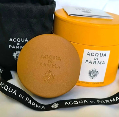 Acqua Di Parma Tan Brown Car Fragrance Diffuser Case - Brand New & Boxed