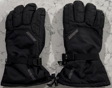 Gordini Gore Gauntlet Gloves Mens M Black Leather Palm GORE-TEX Winter 4G1029