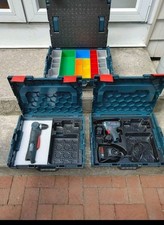 Bosch tool set and Boxes Lot