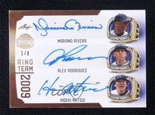 2023 Leaf A Bronx Legacy Bronze Holofoil /8 Mariano Rivera Alex Rodriguez Auto