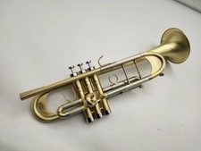Trumpet C to B Tune Brass Plated Professional Musical Instrument With Case