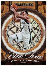 2020-21 NBA Hoops Prime Twine Silver Holo Foil GIANNIS ANTETOKOUNMPO #4 Bucks