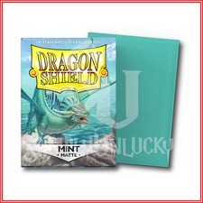 Mint 100 Matte Dragon Shield Sleeves Standard Size for Pokemon MTG DBS