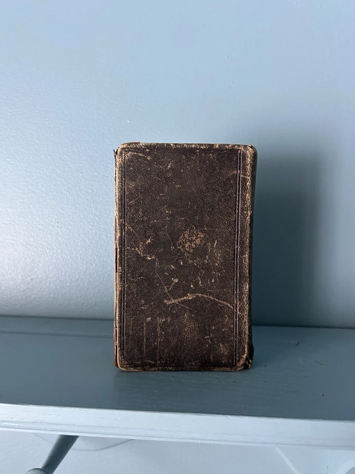 Antique 1884 Dutch New Testament And Psalm book Pocket Bible Leather Cover Foto 3 de 4