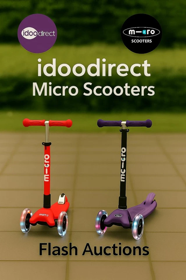 idoodirect's Micro Scooters eBay Live - Flash Auctions 3pm